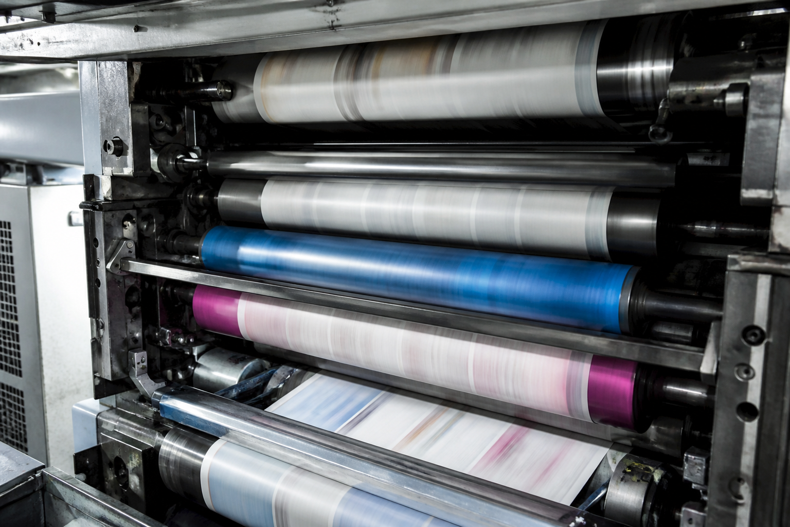 Printing press rollers